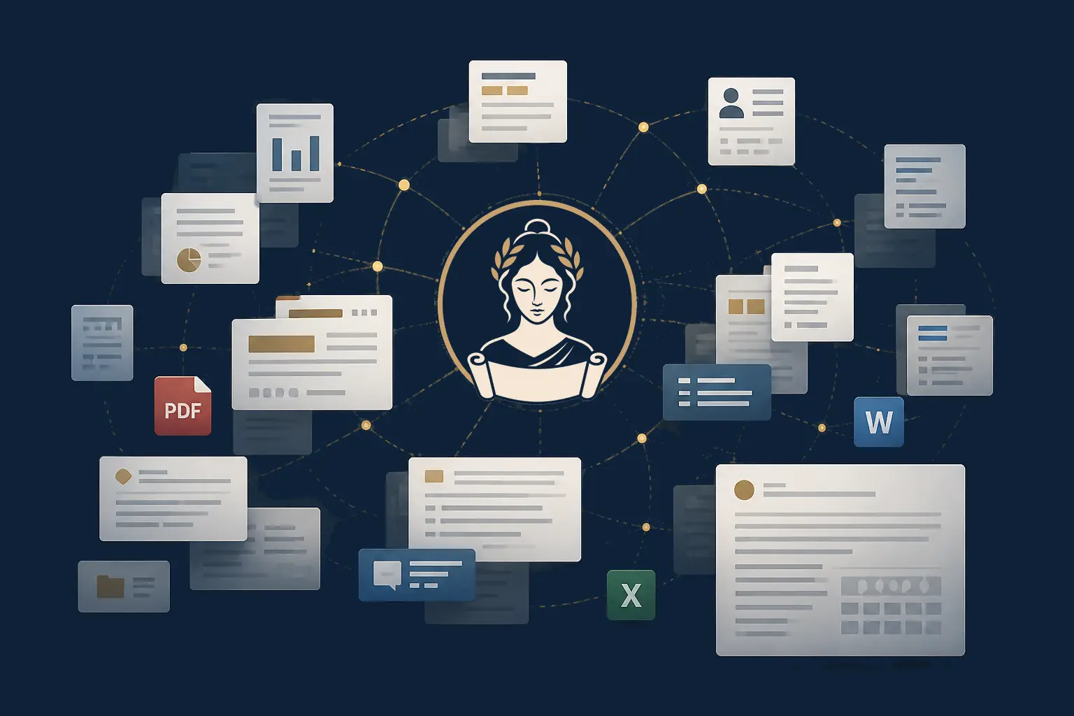 AI knowledge platform illustration